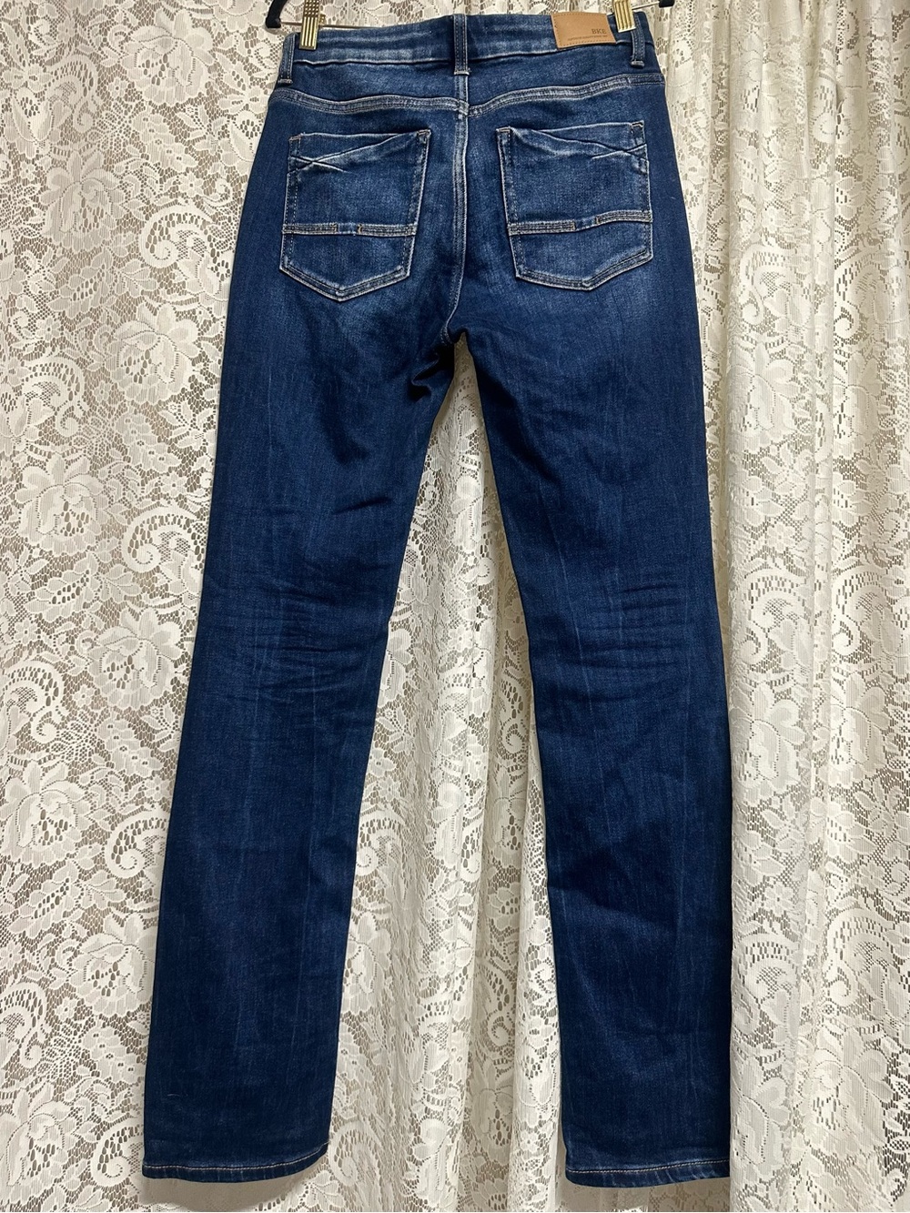 BKE Payton Universal Fit Mid Rise Straight Dark Wash Jeans